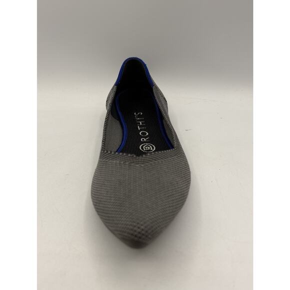 Rothy's "The Point" Cloud Grey Birdseye Ballet Flats Shoes Comfort womens 8 - Picture 3 of 15